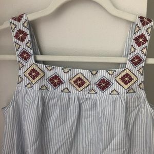 Madewell embroidered top